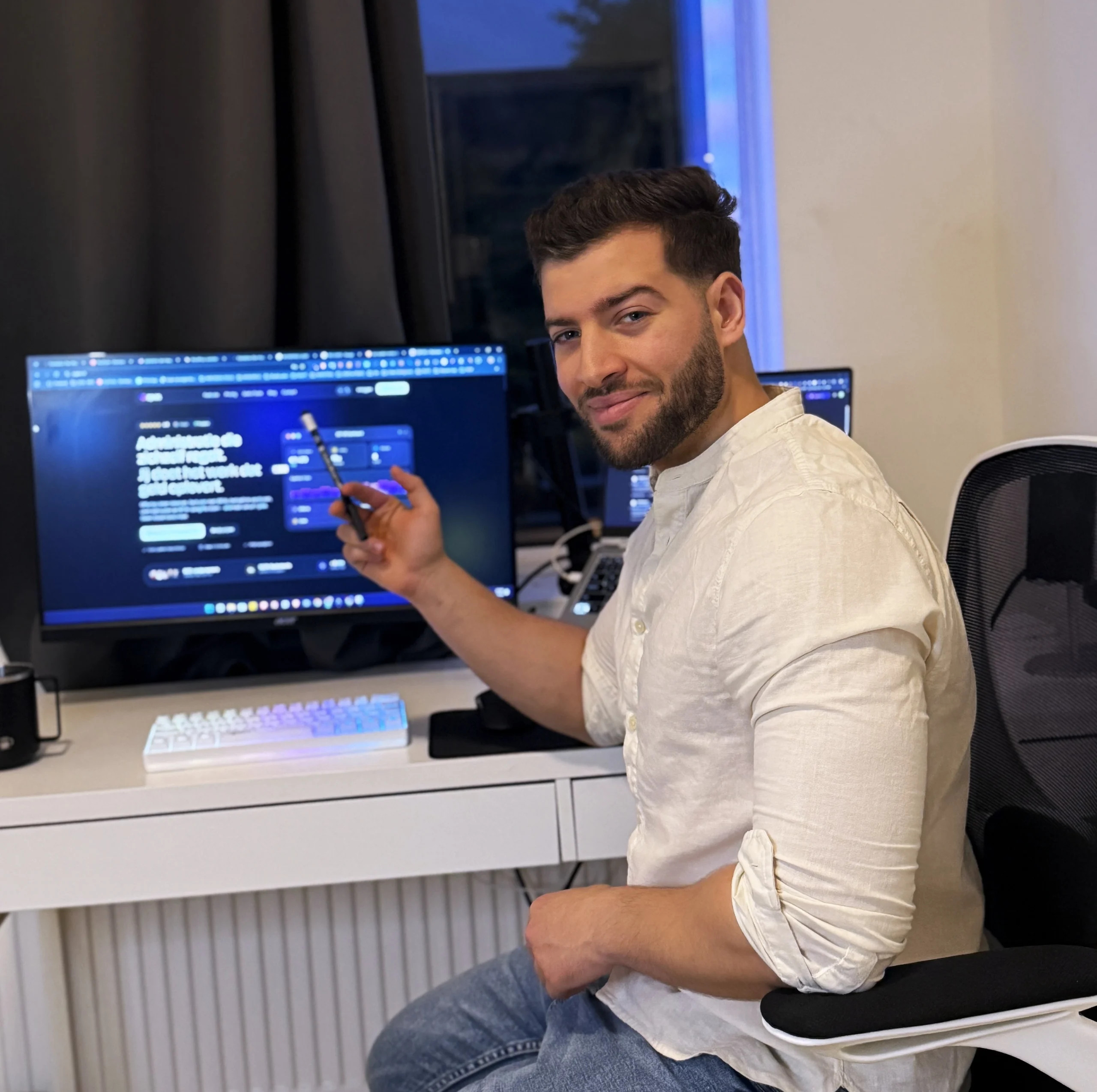 Zakaria van ZaCreatives maakt een webapplicatie