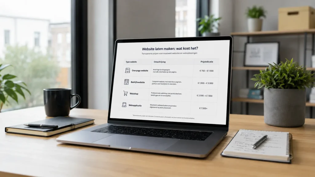 Wat kost een website laten maken